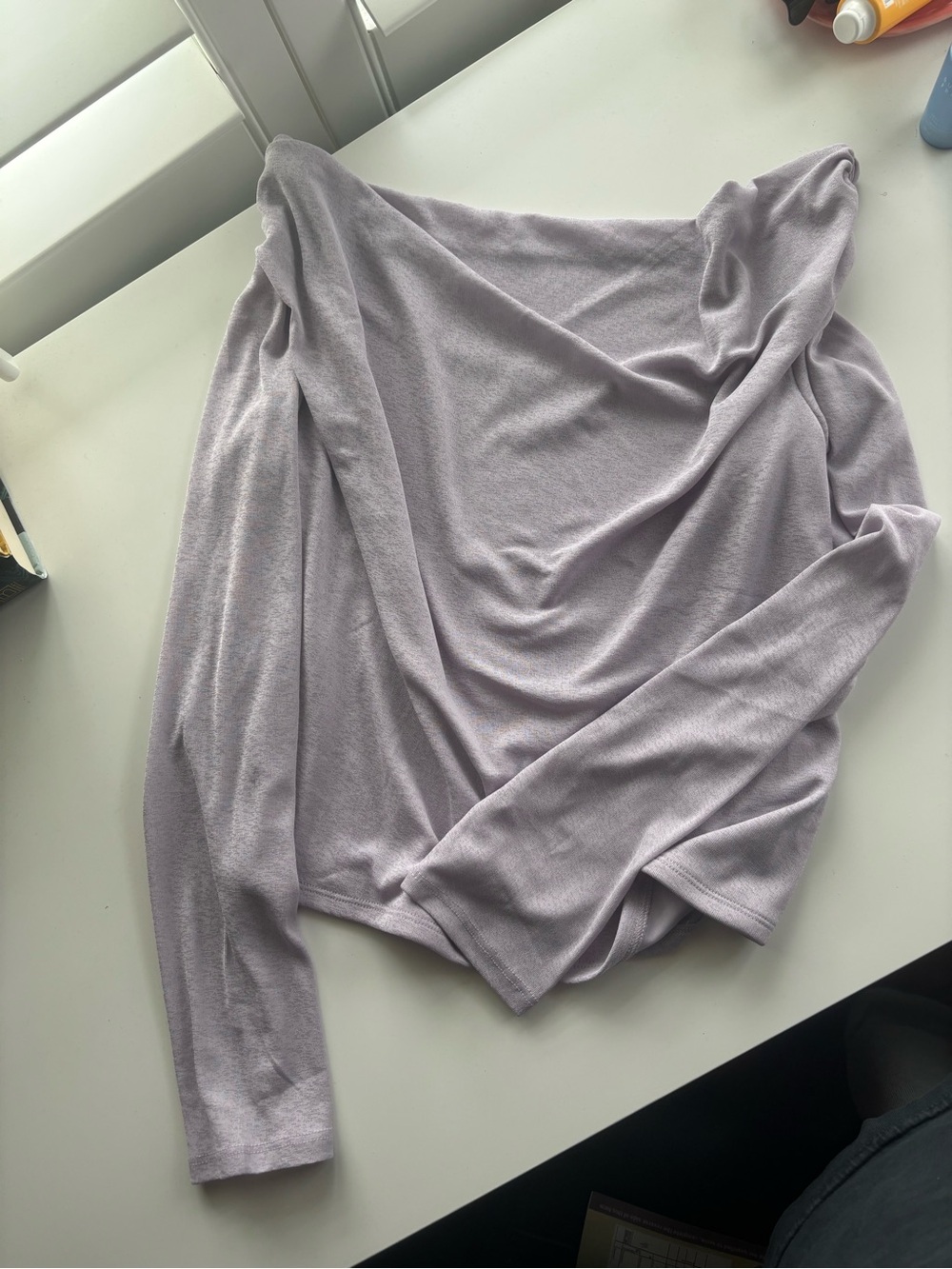 Urban Outfitters Fia Mesh Off the Shoulder Long Sleeve Top XL - Picture 2 of 5